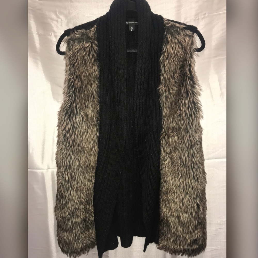 New Directions Faux Fur Vest
